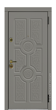 Входная дверь Версаче (вид снаружи) - купить в Саратове